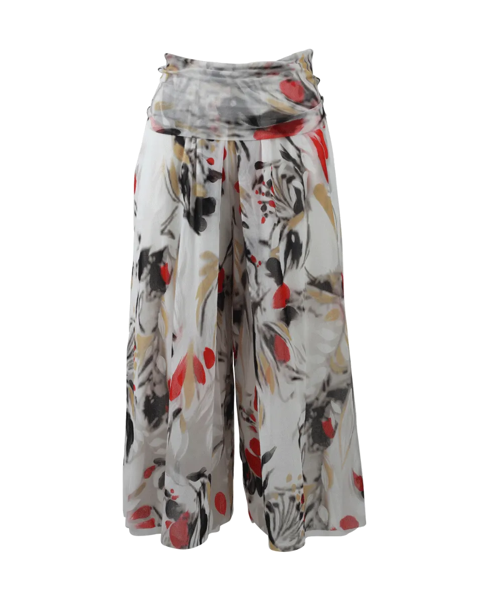 Cigno Print Culottes