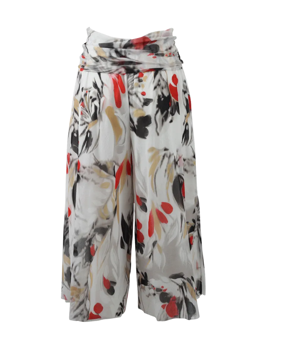 Cigno Print Culottes
