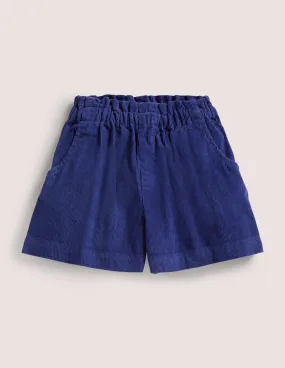 Cord Culottes-Starboard Blue