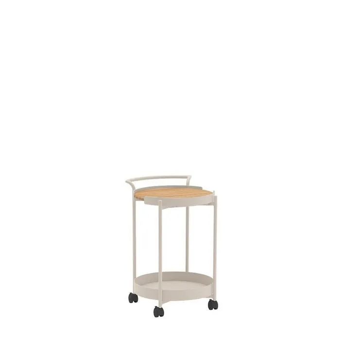 Leto Outdoor Small Round Drinks Trolley