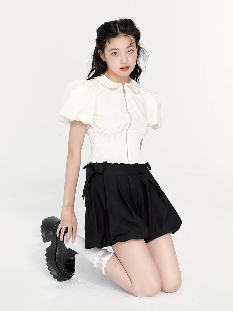 Pleated Bloomers Culottes