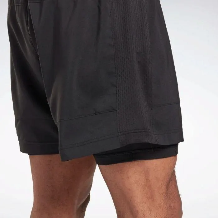 reebok 2-1 Men's Running Shorts