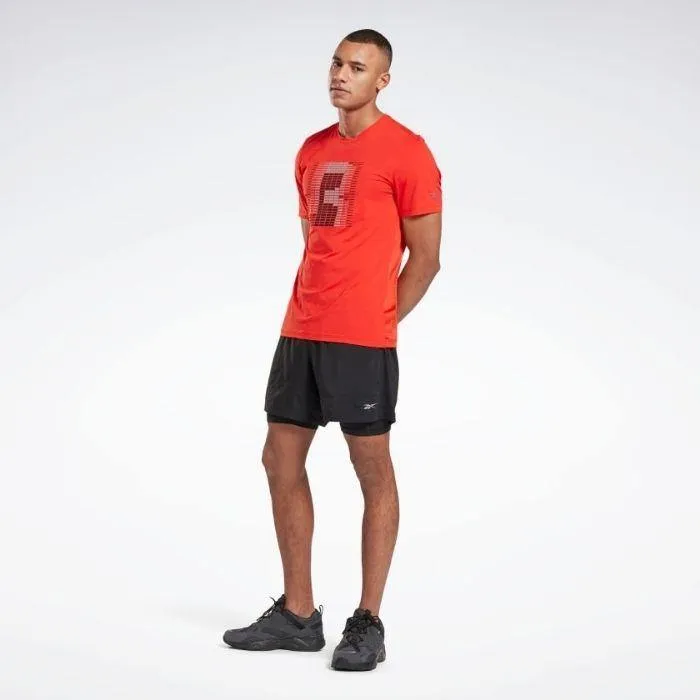 reebok 2-1 Men's Running Shorts